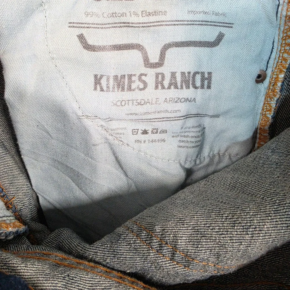 Kimes Ranch Roger Jeans Men's 31x32 Blue Slim Straight Western Denim USA